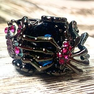 3239 Gothic Black and Pink Women's Ring